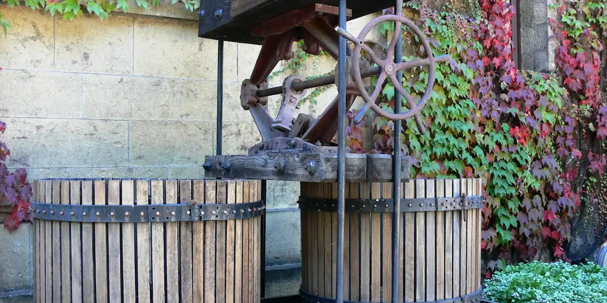Old fashion wine press
